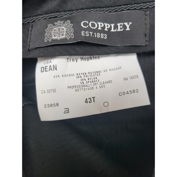 Coppley Mens 43T Dean Trey‎ Hopkins Black Dress Pants Preppy Made In USA - Picture 2 of 9